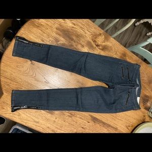 rag & bone Zipper Denim Skinny Jeans